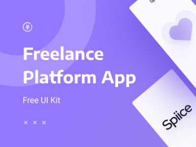 Spiice：A Freelance Platform APP UI Kit app appdesign design freebie inspiration ios ios16 kit mockplus prototype prototyping template ui uidesign ux uxdesign webdesign