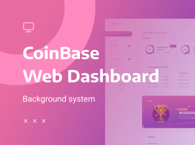 CoinBase Web Dashboard UI Kit