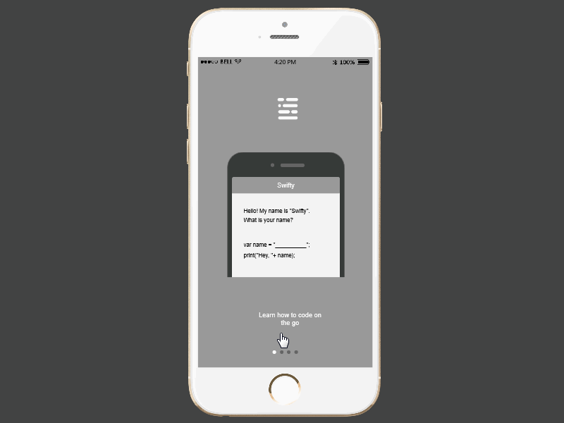 Education App Design Prototype Example – Mimo