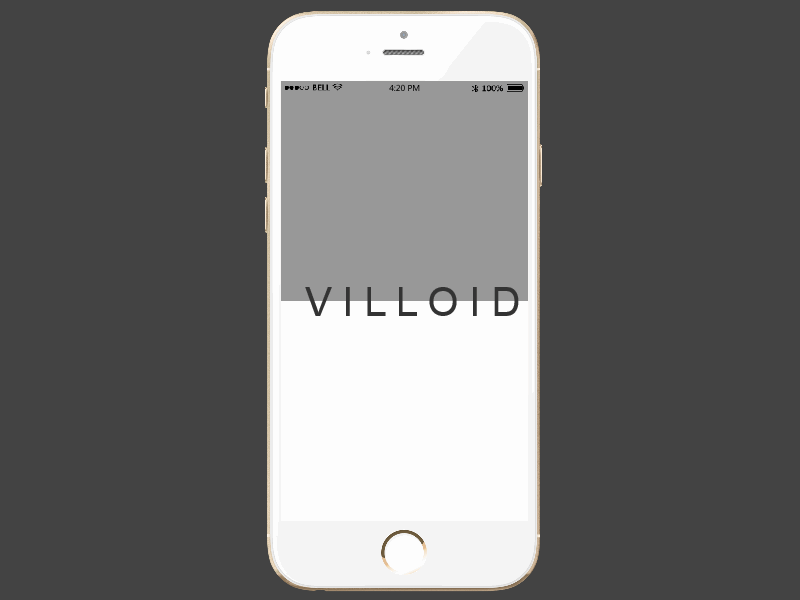 Online Shopping App Prototype Example – Villoid design example design template interaction design mobile application prototype prototyping ui ux