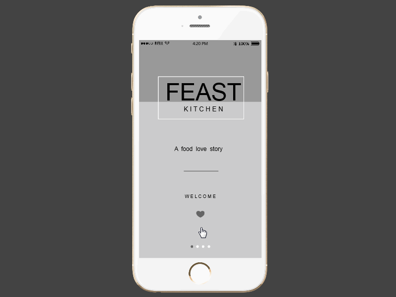 Cooking Recipe App Prototype Example – Feast