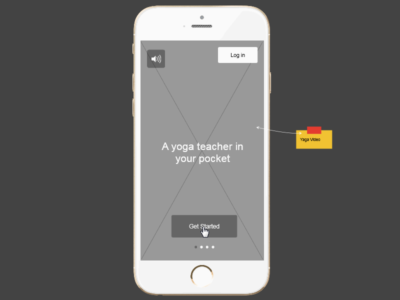 Health App Prototype Design Example – FitStar Yoga design example design template interaction design mobile app prototype prototyping ui ux