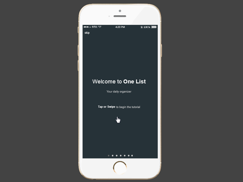 Management App Design Prototype  – One List