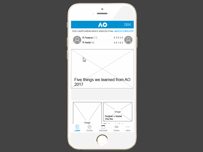 Ausopen app design designer interaction mobile mockplus prototype prototyping ui ux