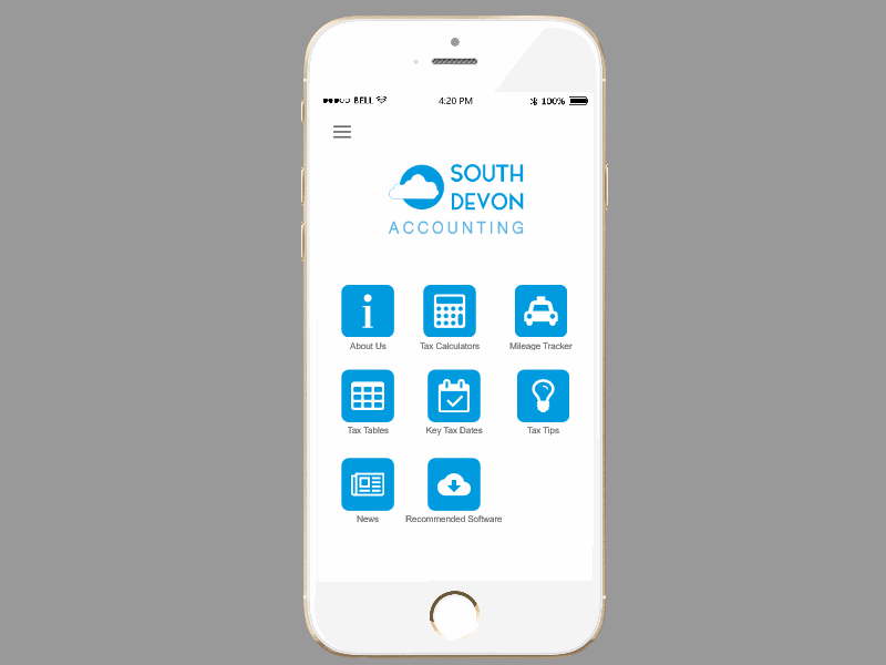 South Devon Accounting app appdesign design designer interaction mobile mockplus prototype prototyping ui ux