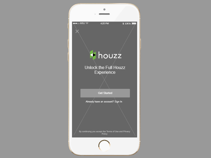 Mobile App Prototype Design Case Study Houzz By Mockplus On Dribbble   Houzz 