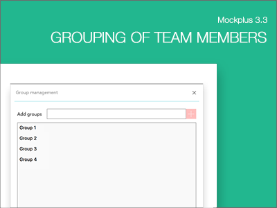Grouping Of Team Members0400x300 app appdesign design designer interaction mobile mockplus prototype prototyping ui ux