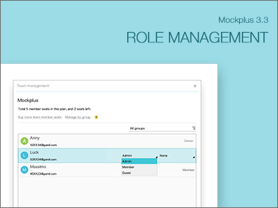 Role Management app appdesign design designer interaction mobile mockplus prototype prototyping ui ux