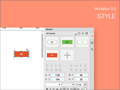 New Feature of Mockplus 3.3 - Style app appdesign design designer interaction mobile mockplus prototype prototyping ui ux