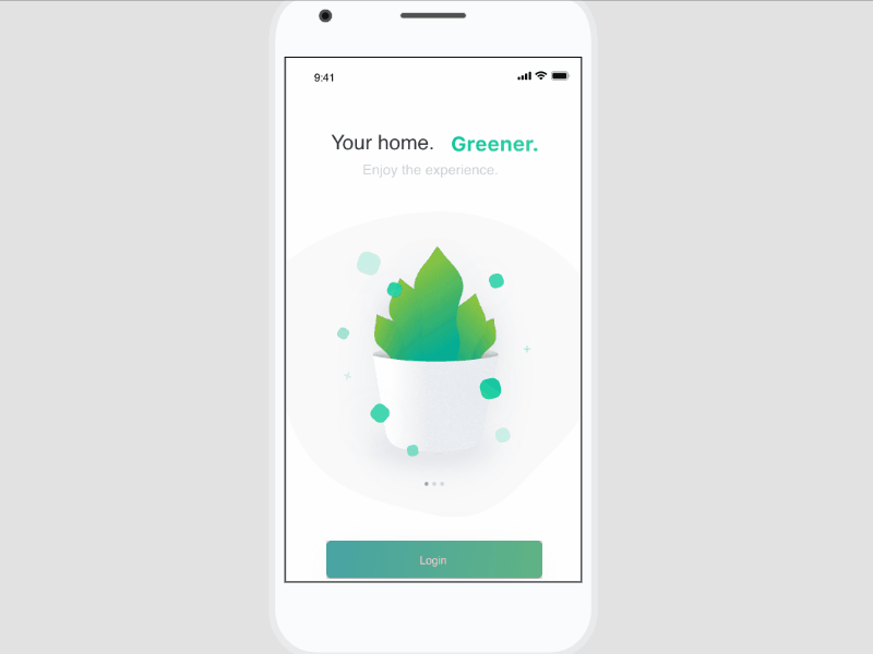 Mockplus iDoc Sample Design – Greener (Mobile, Green Life)