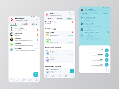 Office Collaboration App UI