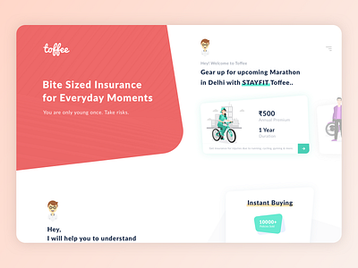 Insurance Website Design Concept