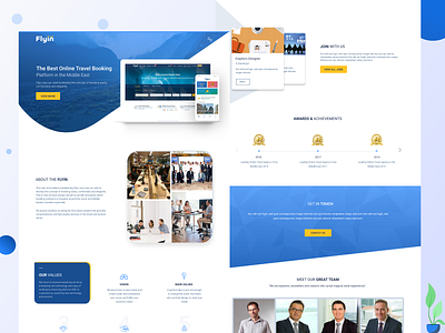 Travel Company Web Template graphic design illustration landing page travel ui