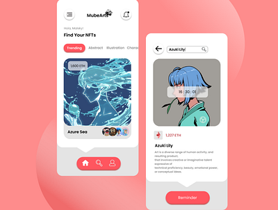 MubeArts graphic design illustration ui ux