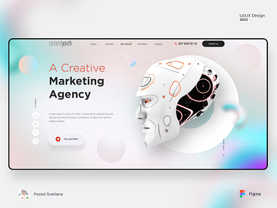 A Creative Marketing Agency design figma landing landing page site ui ux web