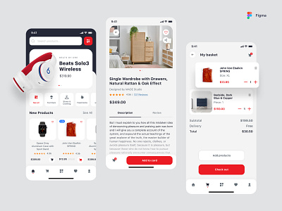 Online store App app application design figma online store ui ux web