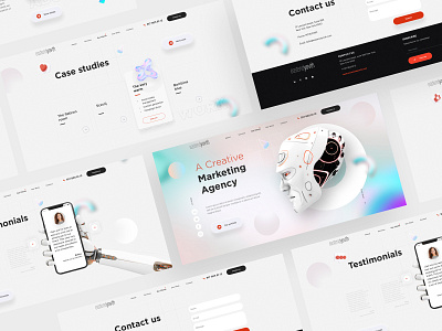 Marketing Agency design figma landing landing page site ui ux web