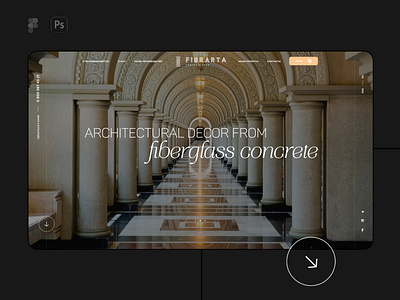 Building Decoration Site building design figma landing landing page stylish site ui ux web web site веб дизайн классика минимализм сайт строительство фибробетон