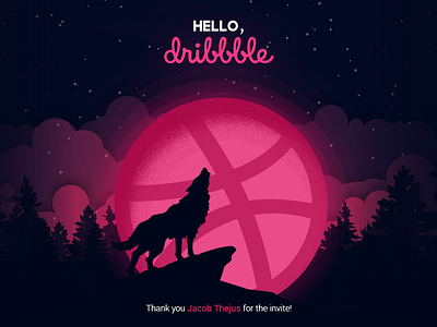 Hello Dribbble! debut design first design first shot illustration vector