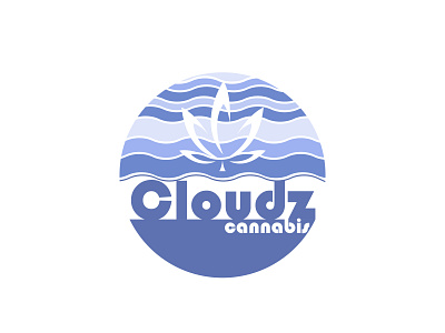 Cloudz Craft Cannabis Production branding cannabis design illustration industry logo production vector