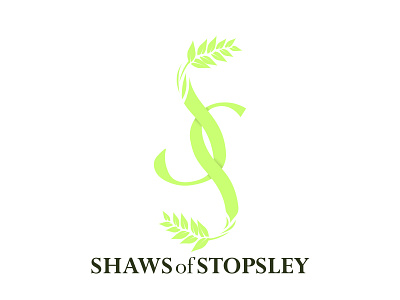 Logotype for agriculture company with two letters "S"