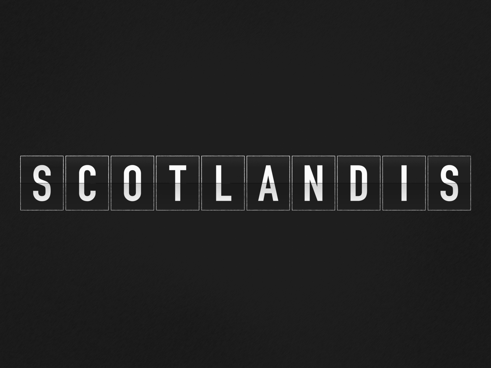 Scotland Is Now | Punk animated logo animated type band gif logo logotype music musician now punk record record label scotland scottish type typography