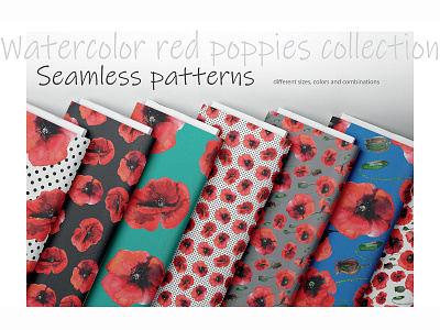 Watercolor red poppies seamless patterns abstract seamless pattern design fabric design graphic design illustration poppy pattern fabric red poppy red poppy pattern watercolor poppy