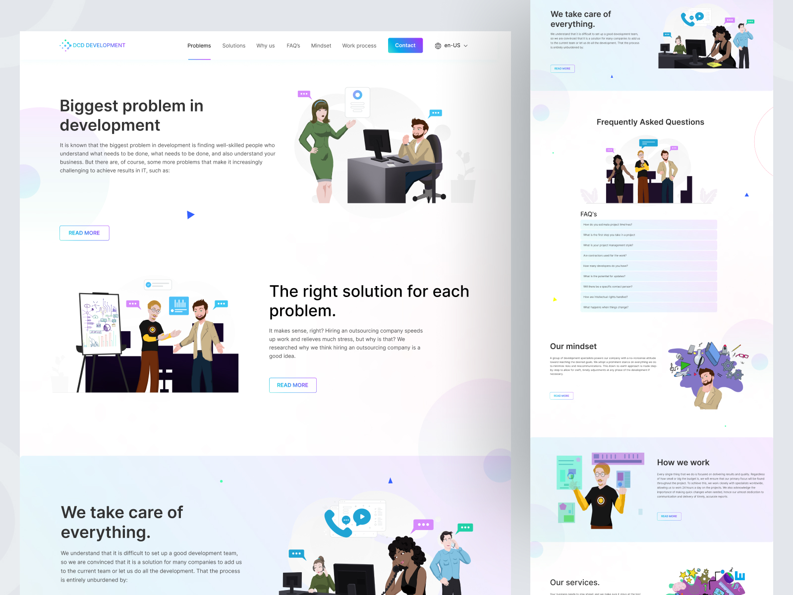 Development Website Pages Design by NS Lab on Dribbble