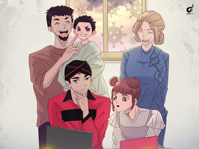 Family authorezeel illustration