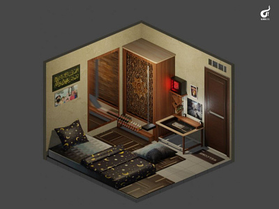 3D Work For My Kost-Room