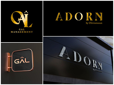 Logo : GAL & ADORN branding design graphic design logo