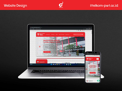 Website Design : IT Telkom Purwokerto branding design graphic design ui ui ux website design