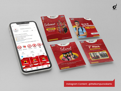 Instagram Content Design : IT Telkom Purwokerto branding content design graphic design instagram instagram content