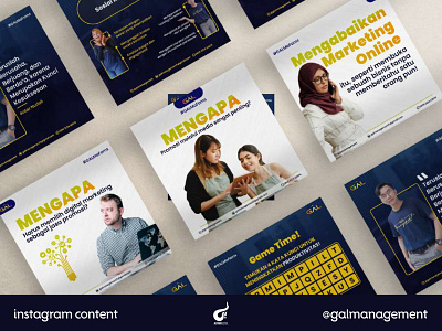 Instagram Content Design : GAL Management branding content design graphic design instagram instagram content