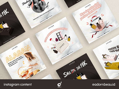 Instagram Content Design : ADORN branding content design graphic design instagram instagram content