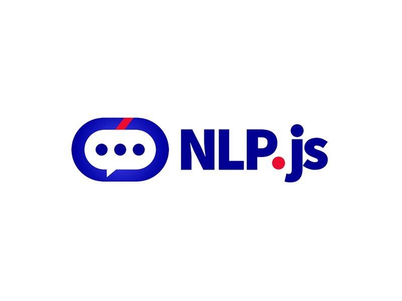 Logo NLP.js tool for chatbots animation design logo motion principle ui vector