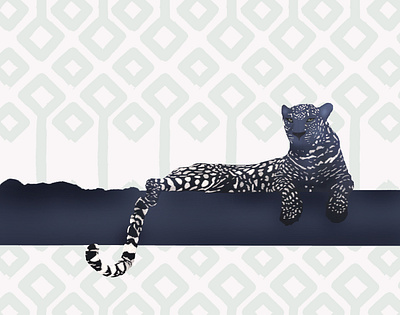 Jaguar animals art cats digital art illustration jaguar print society6