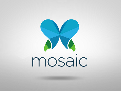 Mosaic Logo Exploration app branding id identity