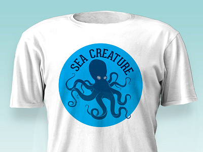 Sea Creature Shirt branding illustration logo