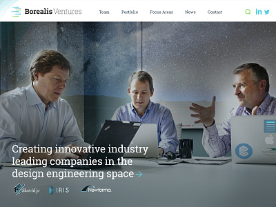 Borealis interactive responsive site design