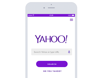 Yahoo Redesign responsive site design ui ux