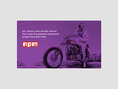 Motorcycle jumper- npm promo