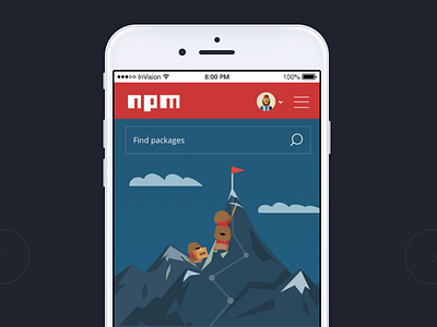 Mobile screen - npm
