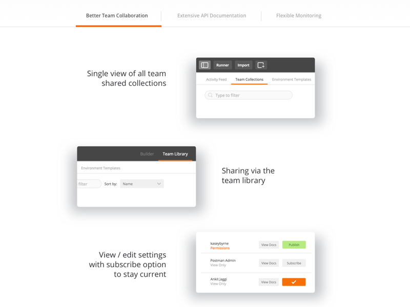 postman web ui