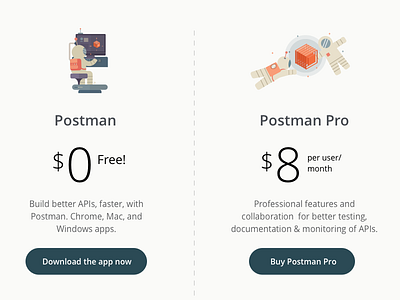 Postman App Site Redesign design interactive postman app ui ux