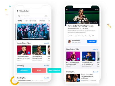 Video Gallery App - UI/UX Concept