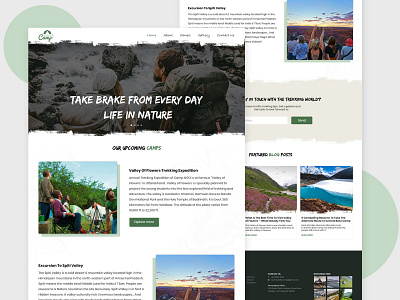Nature Camping Website