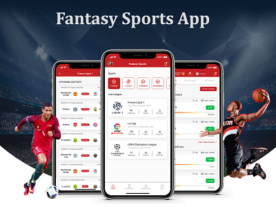 Fantasy Sports App app design daily 100 dailyui dribble fantasy materialdesign mobile app design mobiledesign sports