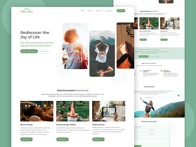 Yoga Meditation Website adobexd animation behance dail daily 100 dailyui design dribbblers dribble shot interface landingpage materialdesign uidesign userinterface webdesign