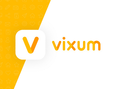 Vixum app bank logo mark move pay progress simple transaction type web wordmark
